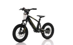 Azonic Flow 16 electric balance bike in black