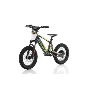 Azonic Flow 16 Rancid LE Yellow/Multi electric balance bike side view