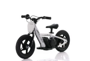 Azonic Pure 12 electric balance bike in white and black