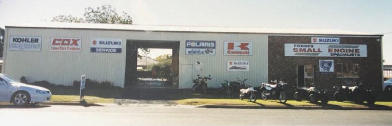 Forbes Small Engine Specialists on Union Street after opening in 2001